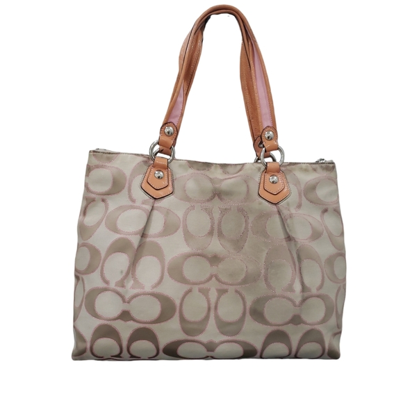 Coach Poppy Sparkle Pink Tote Handbag K1082-16289 Limited - Picture 8 of 13